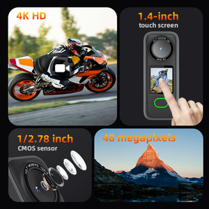 <span class=keywords><strong>Mini</strong></span> Cámara de Acción 4K Interpolada de 20MP, Resistente al Agua IPX6, para Ciclismo, Senderismo y Aventuras al Aire Libre, con Pantalla Táctil - Product Image 2