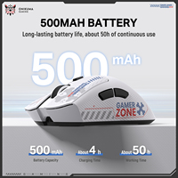 Souris de jeu en gros ONIKUMA DM01, légère, ergonomique, faible latence, haute résolution, autocollants personnalisés DIY, souris sans fil