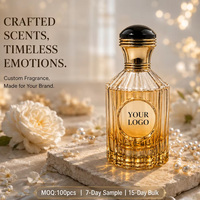 Parfum personnalisé avec logo pour mariage, 100 ml EDP, flacon doré côtelé, cadeau de remerciement, parfum longue durée à la vanille, marque privée