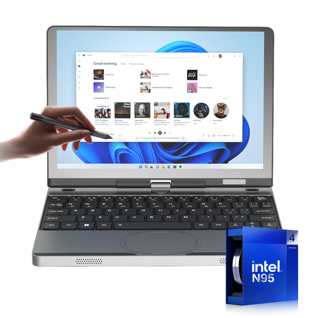 Factory Direct Supply Cross-Border Wholesale New 10.5-Inch Touchscreen 360 Rotating 3-In-1 Laptop Intel N95 Windows 11 Pro