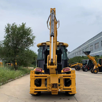 Gratis pengiriman Cina pabrik Epa roda mesin pemuat Mini Backhoe ekskavator Loader 4x4 Backhoe Loader untuk dijual
