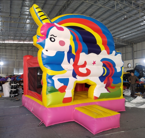 Casa Inflable de 4*4.5M con Temática de Animales de Película, Arcoíris, <span class=keywords><strong>Pony</strong></span>, Unicornio, Caballo de Dibujos Animados, Ideal para Fiestas de Cumpleaños Infantiles - Product Image 2