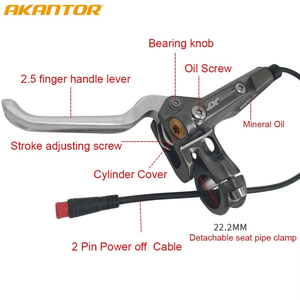 Vélo électrique pliable, <span class=keywords><strong>frein</strong></span> à disque hydraulique à <span class=keywords><strong>4</strong></span> <span class=keywords><strong>pistons</strong></span>, <span class=keywords><strong>frein</strong></span> à pression d'huile, 1250/2200mm, quatre <span class=keywords><strong>pistons</strong></span> ultralégers - Product Image 3