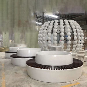 ม้านั่งไม้ทนฝนและแดดมีสไตล์ Y159ม้านั่งต้นไม้สระว่ายน้ำงานศิลปะตกแต่งสวนที่ทนทานไม่ซ้ำใครกระถางต้นไม้กลางแจ้งเก้าอี้ทำจากไม้ - Product Image 4