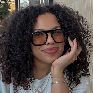 Gafas de Sol de Diseño para Mujer, Logotipo Personalizado, Estilo Aviador, Protección UV400, Montura Completa, Forma Ovalada, Última Moda - Product Image 2