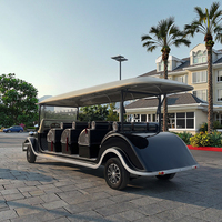 Voiture vintage rétro électrique classique personnalisée, voiture de réception d'hôtel de luxe, voiture de réception VIP de club de golf équipée d'un moteur de 7,5 kW