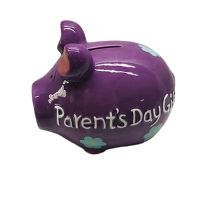 Nuevo diseño de cerámica en forma de cerdo hucha creativa de porcelana cerdo dinero monedas cajas para niños - Product Image 1