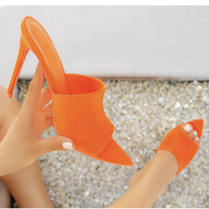 Vente en gros de chaussures à la mode, sandales à talons hauts pointus, grandes tailles, chaussures pour femmes - Product Image 6