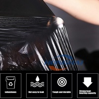 Sacs poubelle pliables résistants personnalisés, doublures pour sacs poubelle, rouleaux de plastique PE pour un usage quotidien dans la cuisine, la maison et le bureau
