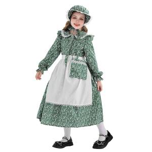 Disfraz de Halloween para Niñas Estilo Colonial - Vestido Temático de Pionera de la Pradera, Estilo Europeo, Sirvienta Pastoral - Product Image 5