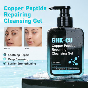 Gel Limpiador <span class=keywords><strong>de</strong></span> Péptidos <span class=keywords><strong>de</strong></span> Cobre <span class=keywords><strong>de</strong></span> Marca Privada |   Reparación OEM/ODM: Limpiador Facial |   Limpiador Fortalecedor <span class=keywords><strong>de</strong></span> Barrera GHK-Cu <span class=keywords><strong>de</strong></span> Marca Personalizada - Product Image 2