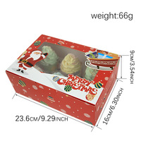 Cajas de Dulces para la Cuenta Regresiva de Navidad, Paquete de 24, Reciclables, Laminadas Mate e Impresas con UV, Cartón Seguro para Alimentos, para Niños y Familia
