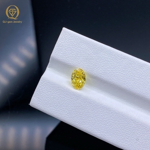Diamants de laboratoire certifiés IGI, jaune intense vif fantaisie, CVD HPHT, émeraude ovale, ronde, poire, radiant, princesse, diamants cultivés en laboratoire - Product Image 3