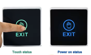 Square Access Control System Door Open Security Contact Touch <strong>Exit</strong> Switch LED Light Panel Door Release <strong>Exit</strong> <strong>Button</strong> - Product Image 6