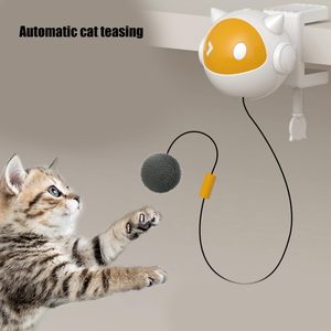 Pet <b>Cat</b> Accessories Smart Automatic Elevating Teasing Plastic Ball Smart Electric Battery Interactive Movement <b>Cat</b> Teaser Toys - Product Image 3