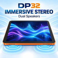 XTAURI DP32 Tablet Edukasi Anak Baru yang Lucu dengan Permainan Edukasi, Penyimpanan 16 1TB, Kamera Ganda 0.3MP 2MP, untuk Pembelajaran Dini di Rumah