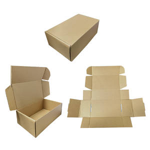 Caja de correo de cartón corrugado cuadrado muestra gratis logotipo personalizado caja de embalaje de papel Kraft rígido de 3 capas para envío - Product Image 4