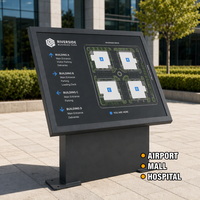 Panneau de signalisation en acrylique transparent avec fixation par support pour clinique et réception de bureau, signalisation murale intérieure