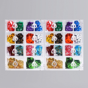 Factory Direct Custom Clear Acrylic DND Gaming Dice Storage Box Injection-Molded Rectangle <b>PC</b> Plastic Portable for <b>Table</b> Games - Product Image 3