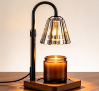 Lampe chauffe-bougie vintage avec minuterie et variateur d'intensité, hauteur réglable, cadeaux de Noël et d'anniversaire pour femmes, mamans, elle, cadeau de pendaison de crémaillère