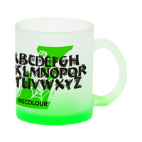 Verres à bière personnalisés avec logo DIY, 11 oz, transparents, givrés, blancs, dégradés, sublimation, verre à bière avec poignée