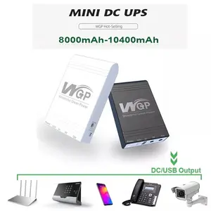 WGP USB DC POE UPS 12 V 1A routeur WiFi en ligne banque d'alimentation Modem caméra batterie de secours 5V 9V 12 V 24V 48V mini UPS pour routeur WiFi