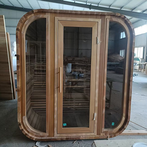 Sauna extérieur, douche froide, <span class=keywords><strong>spa</strong></span>, sauna humide extérieur pour 4 personnes, fournisseur d'usine, OEM, vente en gros personnalisée - Product Image 4