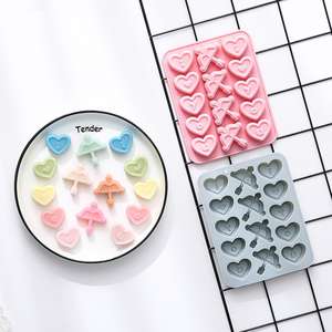 M40140 Día <span class=keywords><strong>de</strong></span> San Valentín en forma <span class=keywords><strong>de</strong></span> corazón arco y flecha pastel hornear <span class=keywords><strong>Chocolate</strong></span> molde resina silicona molde - Product Image 2