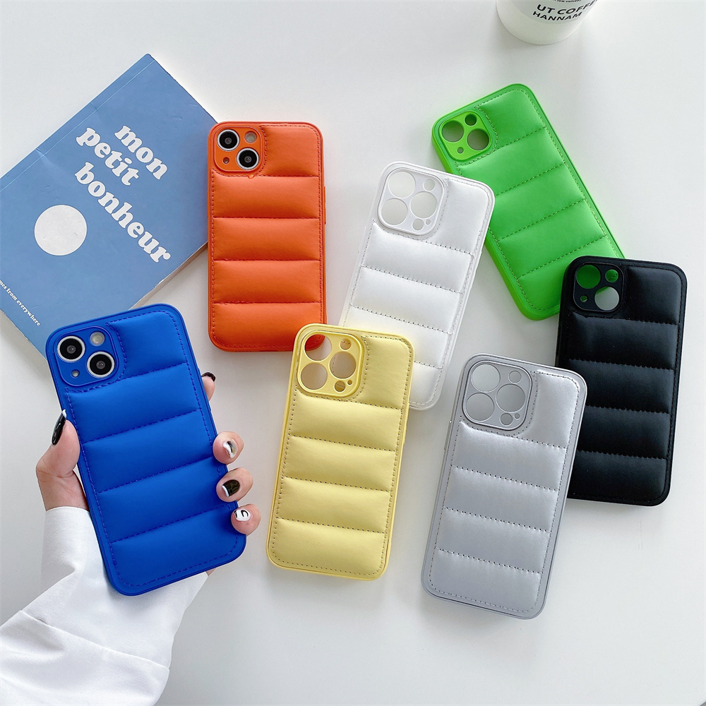 Новое поступление, милый роскошный модный пуховик, 3d чехол для телефона iphone 13 pro max, кожаный чехол для телефона
