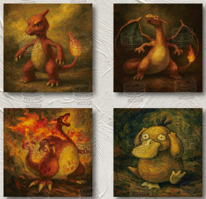 Anime Pokemond Artboard Shikishi Board <b>Pikachu</b> Charizard Vintage Oil Painting Poster Wall Decor Wholesale <b>Gift</b> Ls367 Anime Artbo - Product Image 5