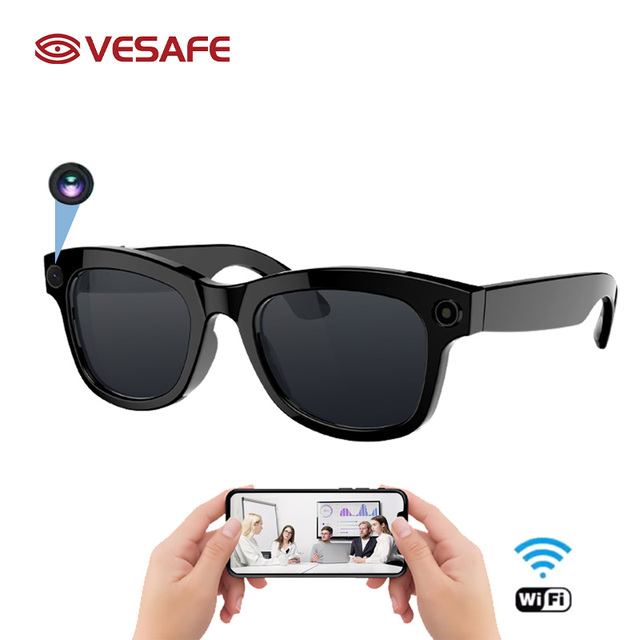 VESAFE AI Camera 5MP WiFi IP65 Waterproof Two-Way Audio Take Photos Record Videos Listen Music AI Object Recognition Translation
