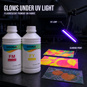Tinta de Sublimación Fluorescente 1000ml FY FM para Transferencia Térmica, Compatible con Cabezales de Impresión Epson DX5 DX7 5113 4720 I3200 I1600 XP600, Venta al Por Mayor - Product Image 1