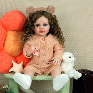 Muñecas Reborn Lifereborn de Silicona y Vinilo para Niños Pequeños, Suave Bebé Reborn, Muñecas de Moda con Peinado Ondulado Dorado para Regalos de Niños - Product Image 5