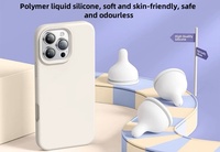 "Silicone magnétique pour iPhone 17/16/15/14/13 étui doublure en microfibre anti-rayures pour téléphones Promax"