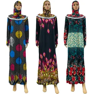 2013 NEW Print Colors Lace Robe Middle East Africa Muslim Women Prayer Dress Hijab Abaya Islamic 12 Colors 4 Size Thobe Clothing