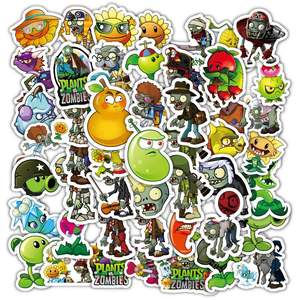 60 autocollants amusants de Plants vs Zombies (<span class=keywords><strong>PVZ</strong></span>) - Product Image 1