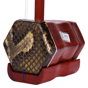 Erhu de Madera de Sándalo Rojo, Instrumento Profesional Acústico con Cuerdas y Accesorios para Adultos Principiantes, Uso Educativo - Product Image 2