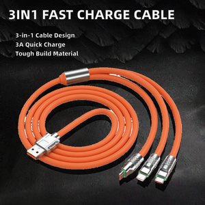 تخفيضات كبيرة 3 في 1-USB W إلى <span class=keywords><strong>C</strong></span> oy M درع جديلة من سبيكة الزنك لـ oy - Product Image 2