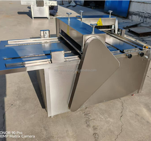 Thanh bơ đậu phộng phẳng và cắt trên khay Mật rỉ thanh phẳng và cắt dây chuyền sản xuất bán tự động máy ép Thanh - Product Image 6