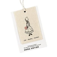 Étiquette de vêtement vintage haut de gamme personnalisée pour femme, en papier cartonné avec logo, pour sacs et chaussures