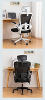 Chaise de bureau exécutive en maille, confortable et robuste, pour ordinateur, mobilier de maison, chaise de conférence ergonomique pivotante à roulettes, vente en gros