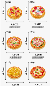 Pizza de Resina, Regalo para Amantes de la Comida Italiana, Regalo para Estudiantes Culinarios, Linda Comida de Juguete para Casa de Muñecas, Cocina, Juguete para Niños, Relleno para Bolsas de Regalo - Product Image 2