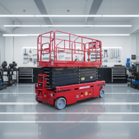 Plateforme élévatrice à ciseaux entièrement automatique autonome avec protection contre les chutes, descente d'urgence et système de sécurité multi-niveaux