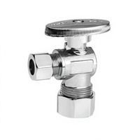 10 adet 1/2 " (5/8" OD) X 3/8 " Sıkıştırmalı PEX Krom Kaplama Pirinç Açılı Durdurma Vanası 1/4 Dönüşlü Kapatma Vanası Banyo Kullanımı