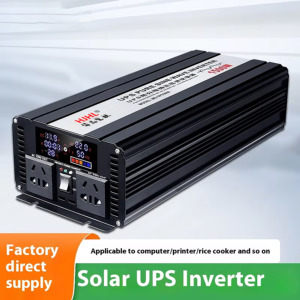 Sistema de Energía Solar Monofásico de 1500W con Onda Sinusoidal Pura, Doble Salida, para Uso Doméstico y Automotriz, Voltaje de Entrada 12V/24V/48V/60V, 50/60Hz, HJ-UPS-1500W - Product Image 5