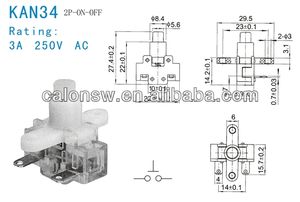<span class=keywords><strong>KAN</strong></span>-34 Vente chaude Interrupteur mural en verre trempé gris 1 gang type 86 Prise multiple couleurs Bord carré IP65 Plastique 3A 250V pour le Royaume-Uni - Product Image 3