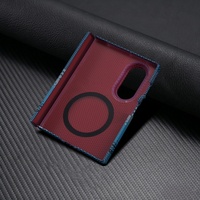 Casing Ponsel Magnetik Tekstur Serat Karbon Mewah untuk Samsung Z Fold 8 Ultra 4 5 6 7 Dengan Pelindung Layar Depan Anti Benturan