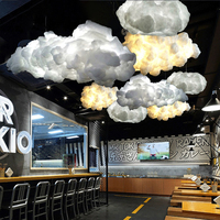 Plafonnier suspendu en forme de nuage, design créatif moderne simpliste, éclairage d'intérieur, luminaire décoratif de plafond, idéal pour un loft, un magasin ou un hôtel