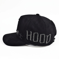 Casquette de baseball vintage sportive en velours côtelé à 5 panneaux, personnalisée par sublimation, avec boucle en cuivre doré, réglable, unisexe, pour adultes