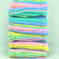 Pembersih Pipa Warna-Warni Berbulu 30cm, Batang Chenille, Kawat Berbulu, Kerajinan Bunga DIY, Seni Buatan Tangan, Grosir, Warna Sesuai Pesanan